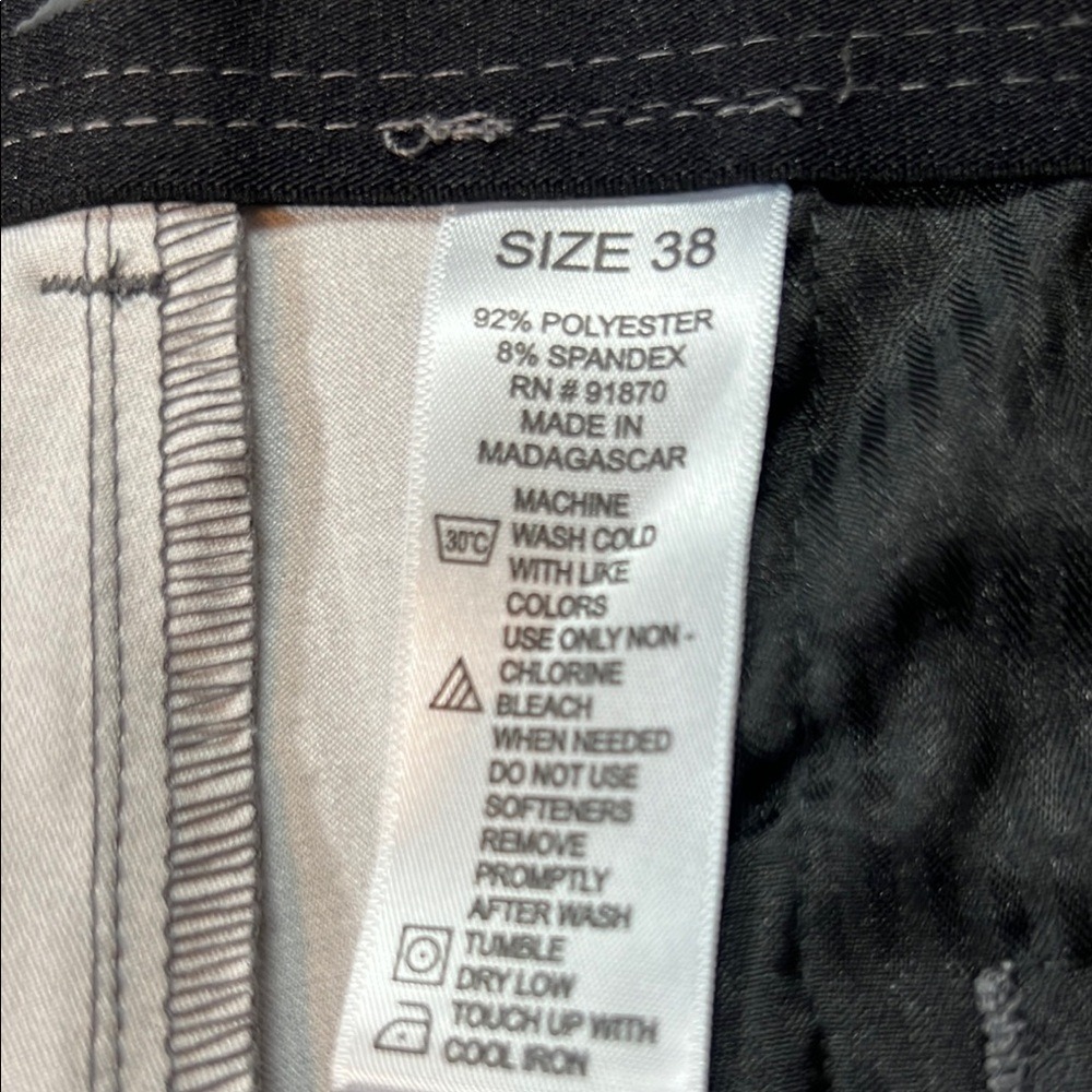 Pebble Beach Golf Shorts Performance Flat Front Gray Size 38 - Picture 3 of 7